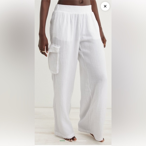 aerie Pants - Aerie Wide Legged Marshmallow Pants